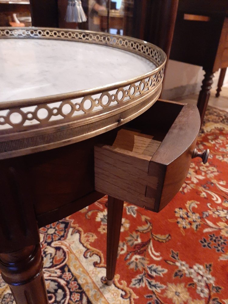 Louis XVI style mahogany Bouillotte table - 20th century