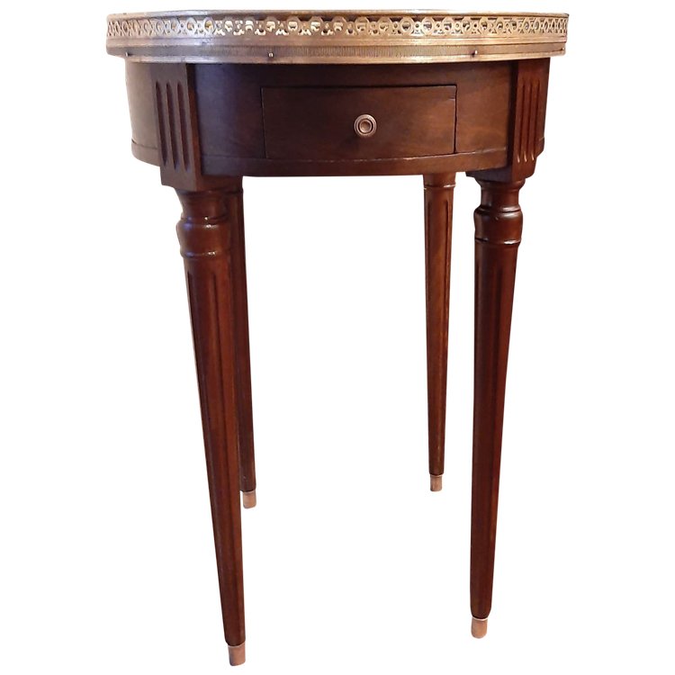 Louis XVI style mahogany Bouillotte table - 20th century