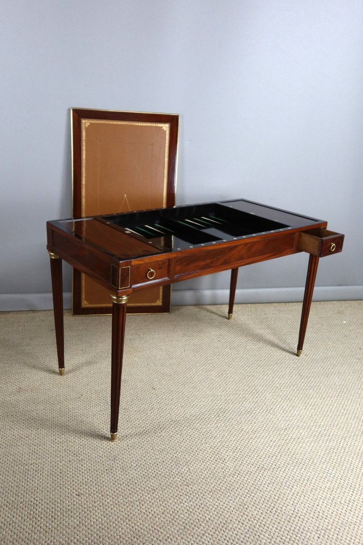 Louis XVI mahogany tric-trac table