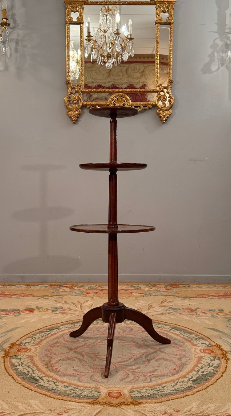 19th Century Mahogany Mute Servant Gueridon