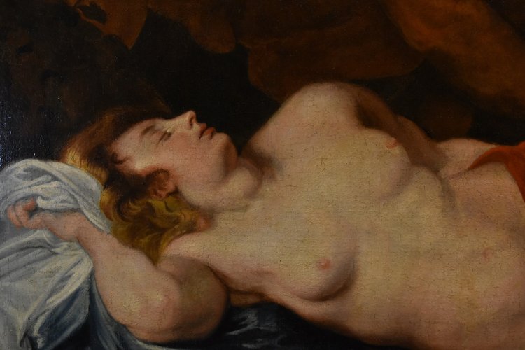 Jupiter et Antiope, Anthoon Van Dyck (Anvers 1599 - Londres 1641) Suiveur