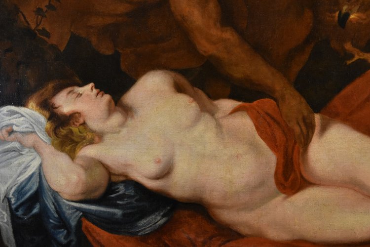 Jupiter et Antiope, Anthoon Van Dyck (Anvers 1599 - Londres 1641) Suiveur