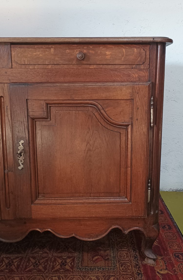 Louis XV oak sideboard