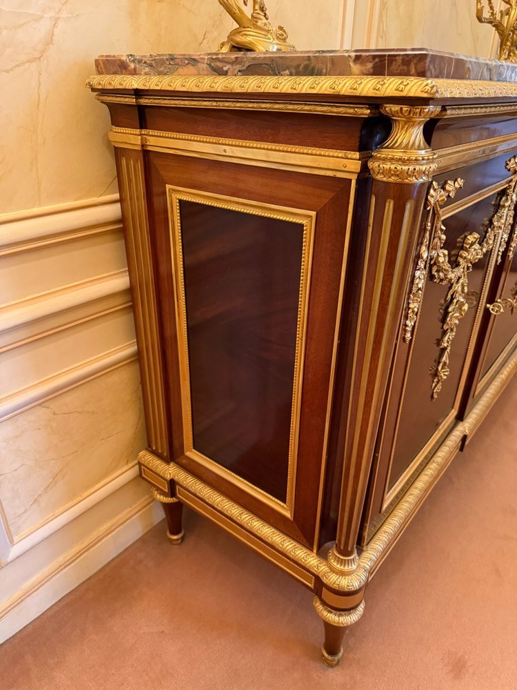 LOUIS XVI ENFILADE BUFFET IN THE STYLE OF ADAM WEISWEILER