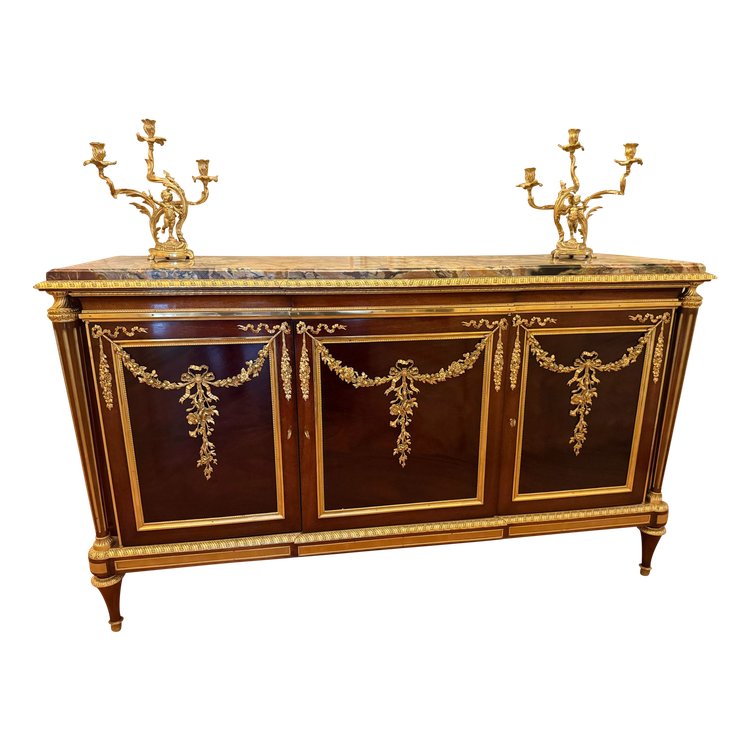 LOUIS XVI ENFILADE BUFFET IN THE STYLE OF ADAM WEISWEILER