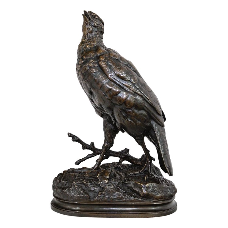 Sculpture - The Partridge , Alfred Dubucand (1828 - 1894) - Bronze