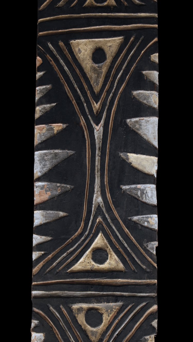 Votive board, tribal art, oceanic art, Papua New Guinea, Oceania, sculpture, painting