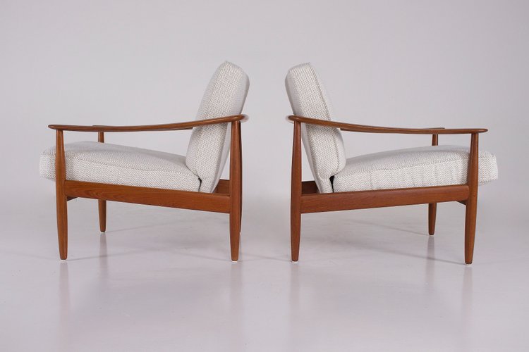 Pair of Scandinavian-style armchairs