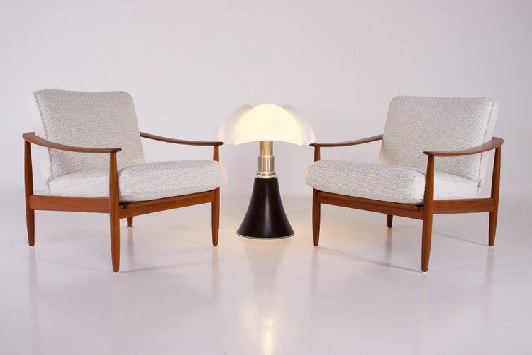 Pair of Scandinavian-style armchairs