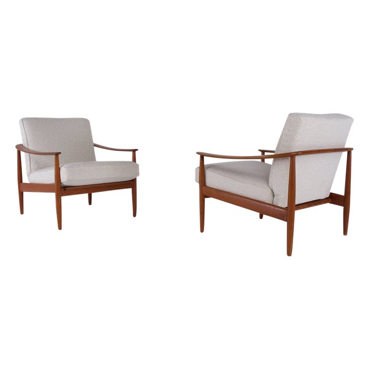 Pair of Scandinavian-style armchairs