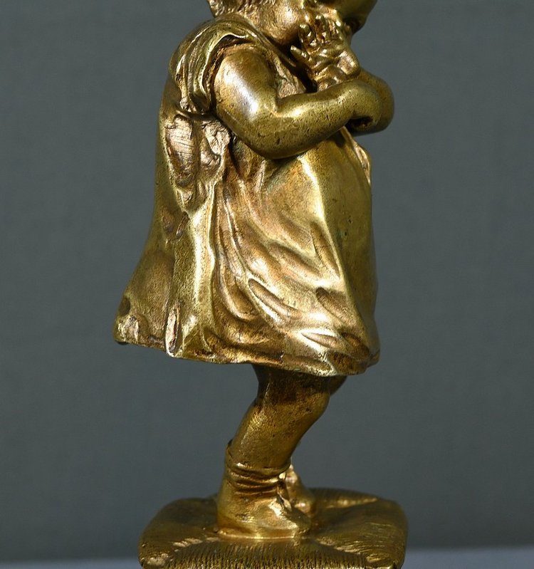 Skulptur aus vergoldeter Bronze, nach J.Clara - 1. Teil XX.