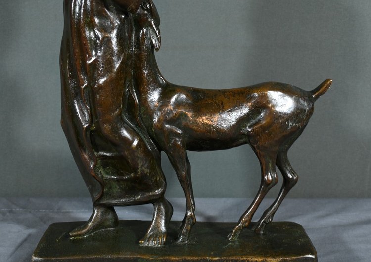 Bronze "Die Frau mit dem Rehkitz", Atelier Primavera - 1930