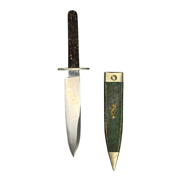 Coltello Bowie, firmato R. Bunting & Son - Regno Unito - XIX secolo