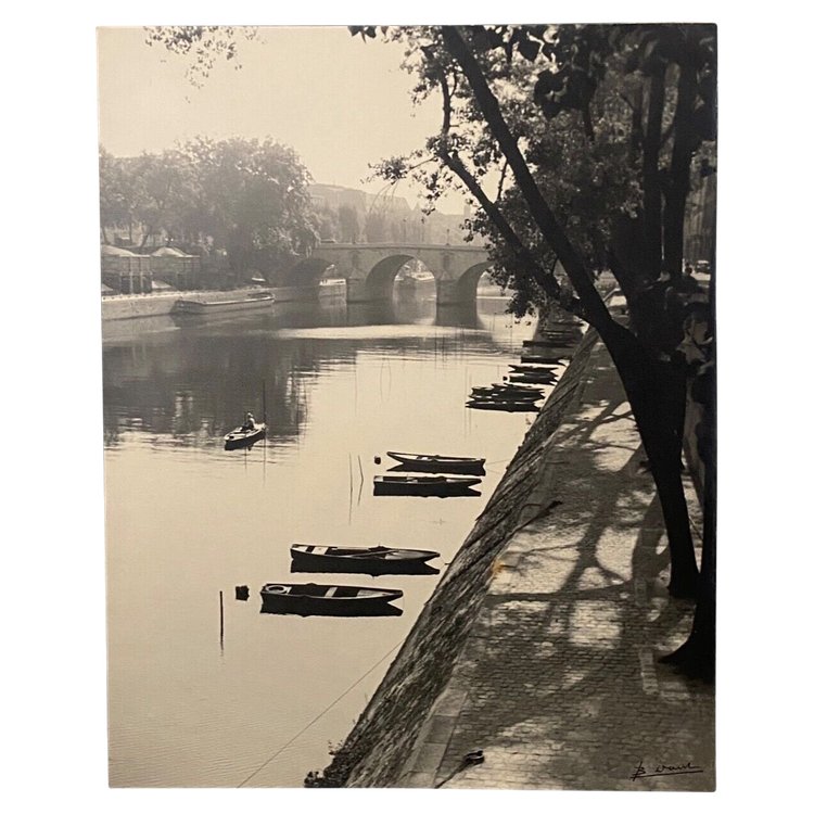 Photographie Bernard Darot Le Quai des Grands-Augustins Paris barques