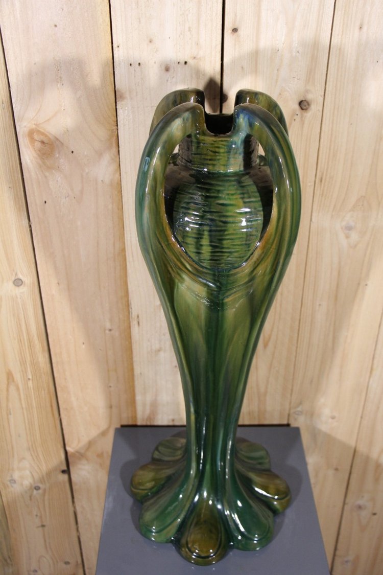 Grand Vase Art Nouveau De Jérôme Massier