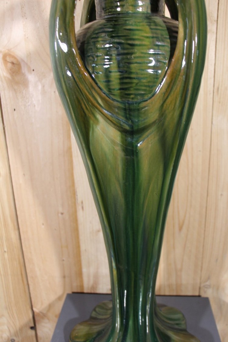 Grand Vase Art Nouveau De Jérôme Massier