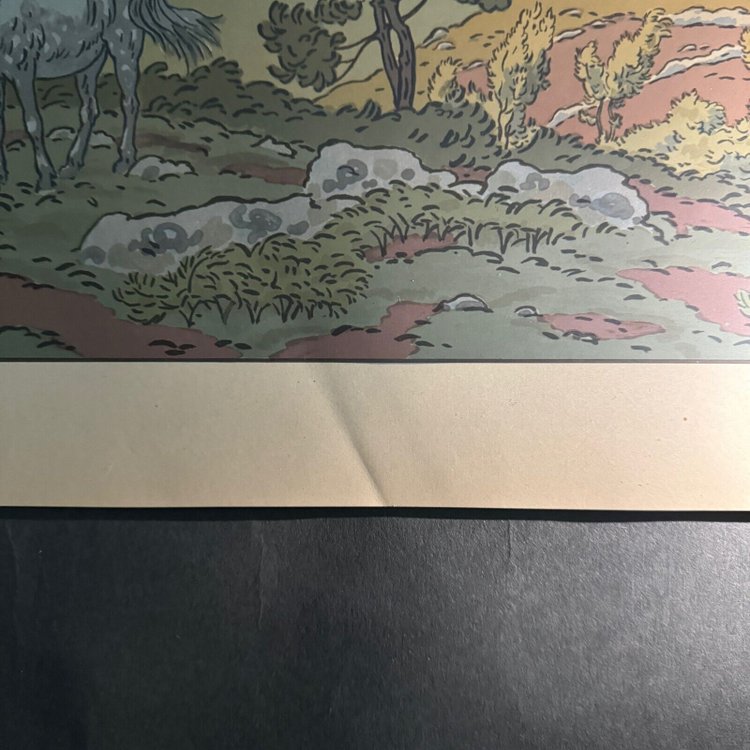 Lithographie par Henri Rivière La Féérie des Heures - L'Arc-en-Ciel