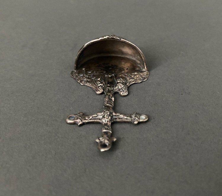 Silver stoup with calvary decoration 18th century