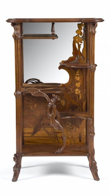 émile Gallé, La Libéllule shelf, Art Nouveau Mobilier