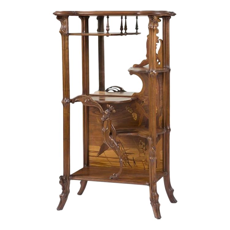 émile Gallé, La Libéllule shelf, Art Nouveau Mobilier