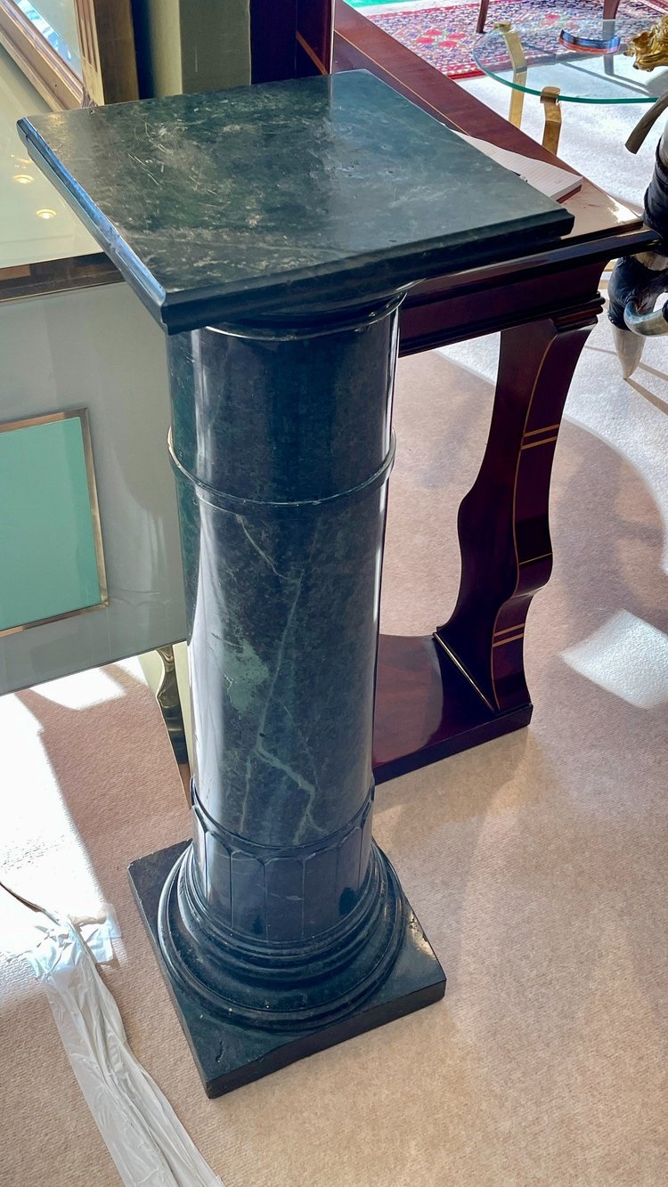 Sea Green Marble Stand, 19th century