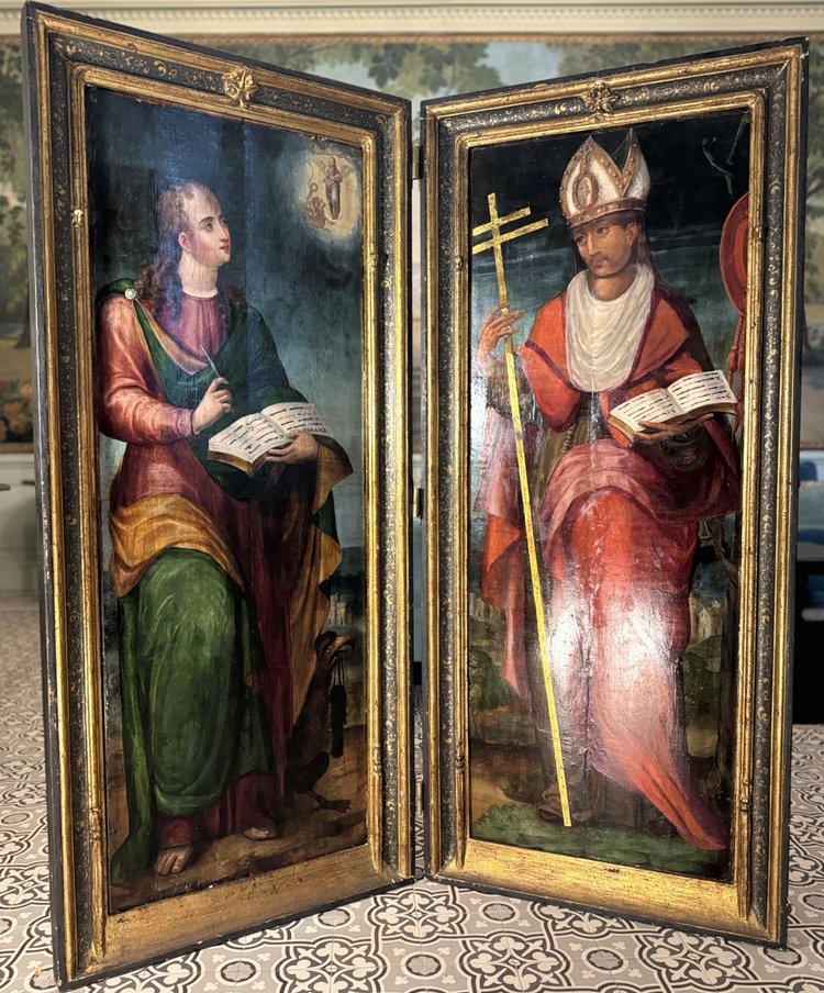 Imposing Diptych - Oil on panel - Early 17th century