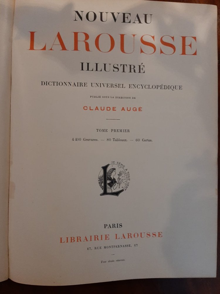 Nouveau Larousse illustré & Atlas - Universal encyclopedic dictionary - 1898 to 1907