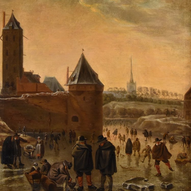  Winter Landscape With Utrecht, Herman Saftleven (rotterdam 1609 - Utrecht 1685)