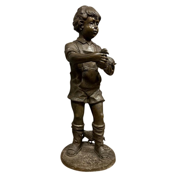 After David Bromley: bronze sculpture, 132cm high