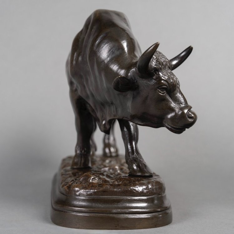 Sculpture - Taureau , Louis Vidal (1831-1892) - Bronze