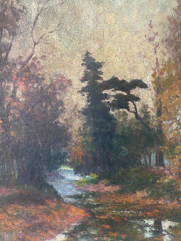 Forest landscape signed early 20th century