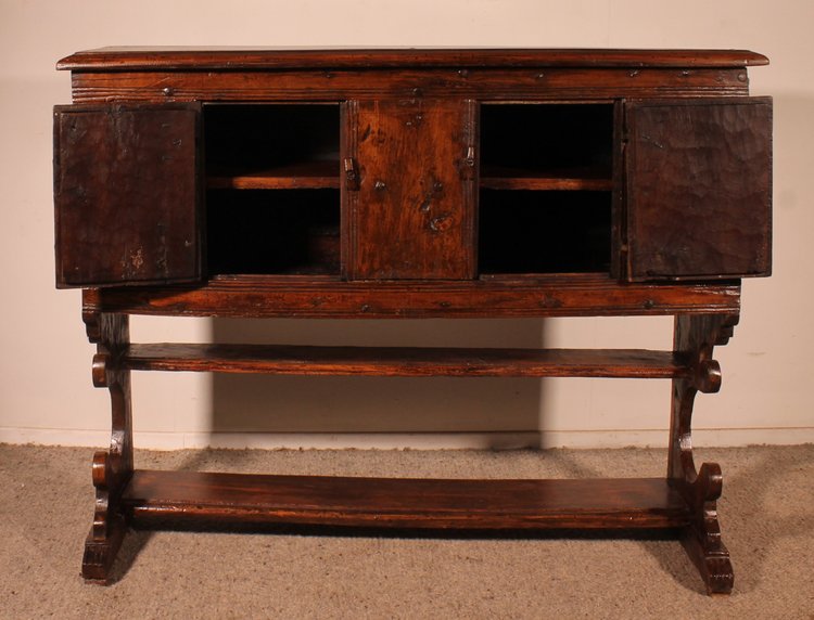 Gothic Influence Credenza - 16th Century