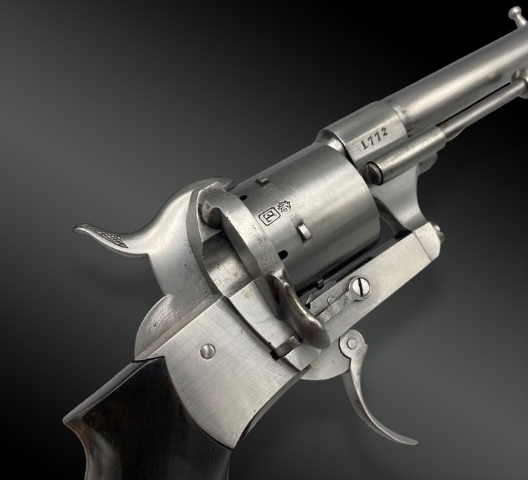 Pinfire revolver by Joseph Célestin Dumonthier France, circa 1870.