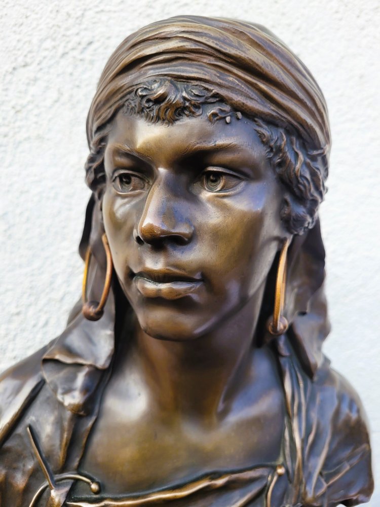 Picault - Dalila, Signed Bronze Sculpture, Late 19th Century