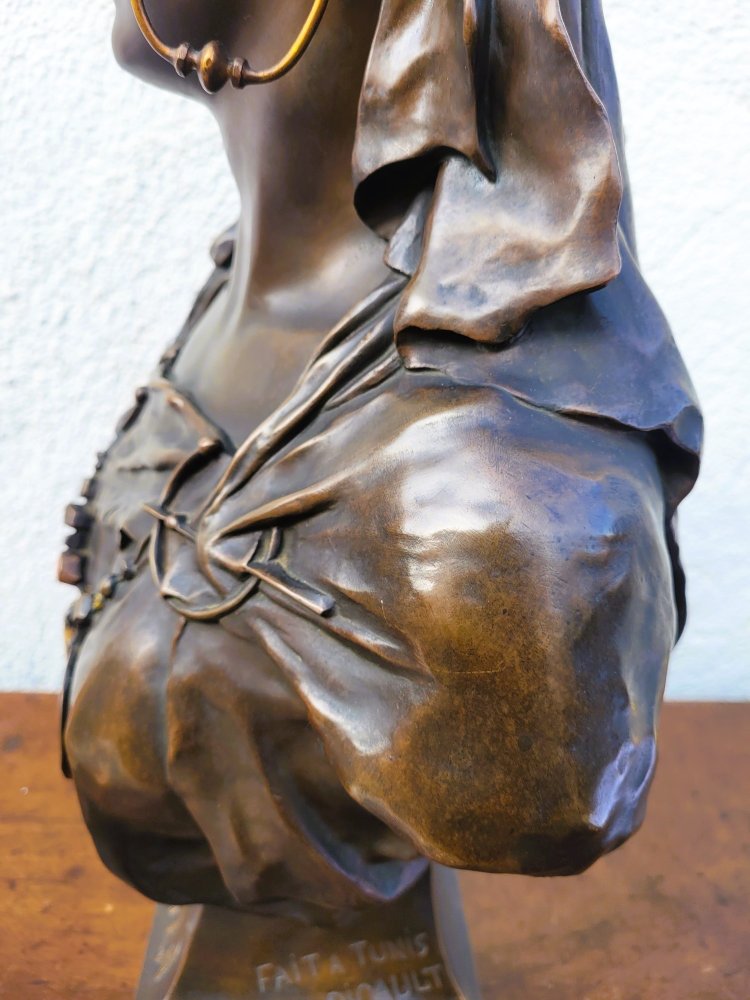 Picault - Dalila, Signed Bronze Sculpture, Late 19th Century