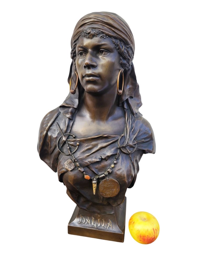 Picault - Dalila, Signed Bronze Sculpture, Late 19th Century