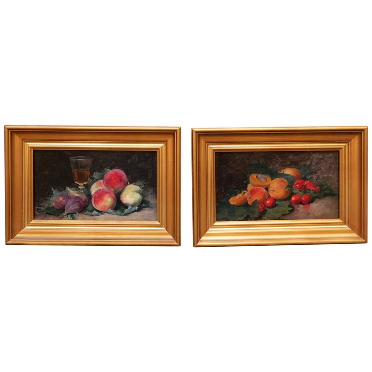 FRENCH SCHOOL circa 1900, Pair of still lifes