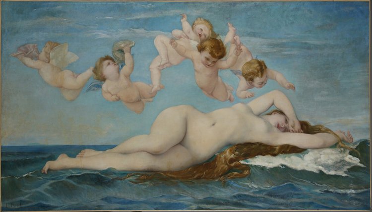 La Nascita di Venere di Ernest PRUNET, 1840-1901, da Alexandre Cabanel 