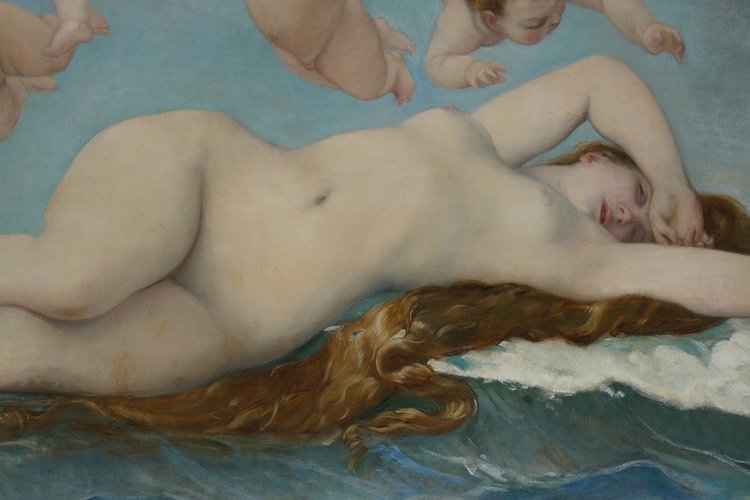 La Nascita di Venere di Ernest PRUNET, 1840-1901, da Alexandre Cabanel 