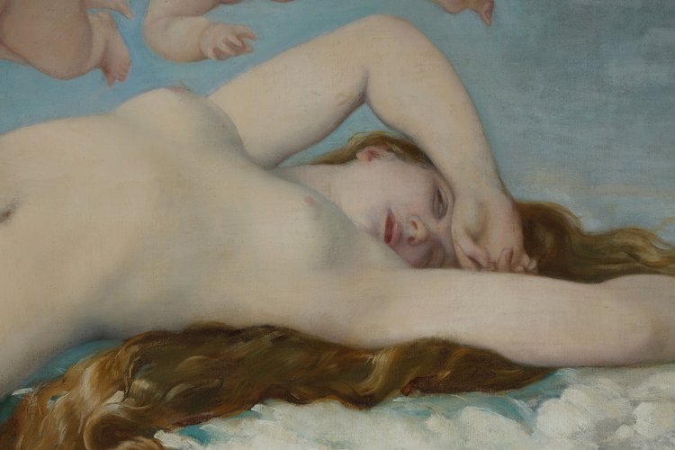 La Nascita di Venere di Ernest PRUNET, 1840-1901, da Alexandre Cabanel 