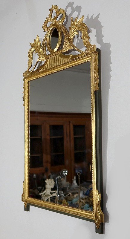  Miroir en Bois Doré, style Louis XVI – Début XXe 