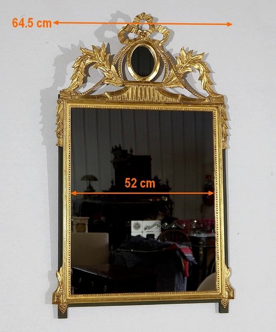  Miroir en Bois Doré, style Louis XVI – Début XXe 