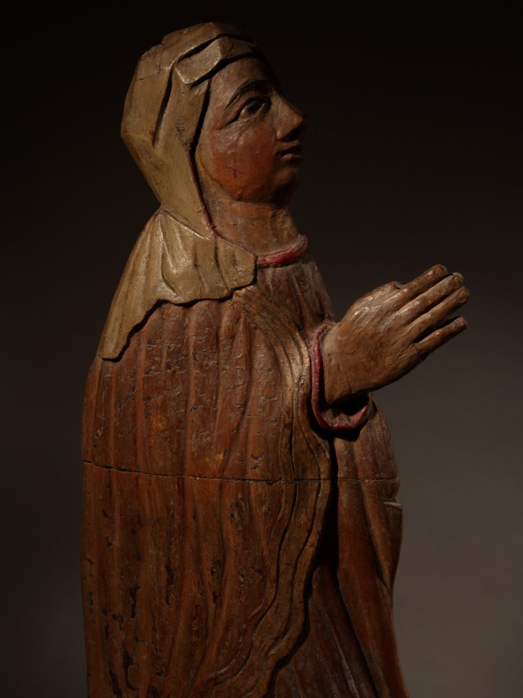 Highly decorative carved reliefs/Sculpture of a man and a woman circa 1540