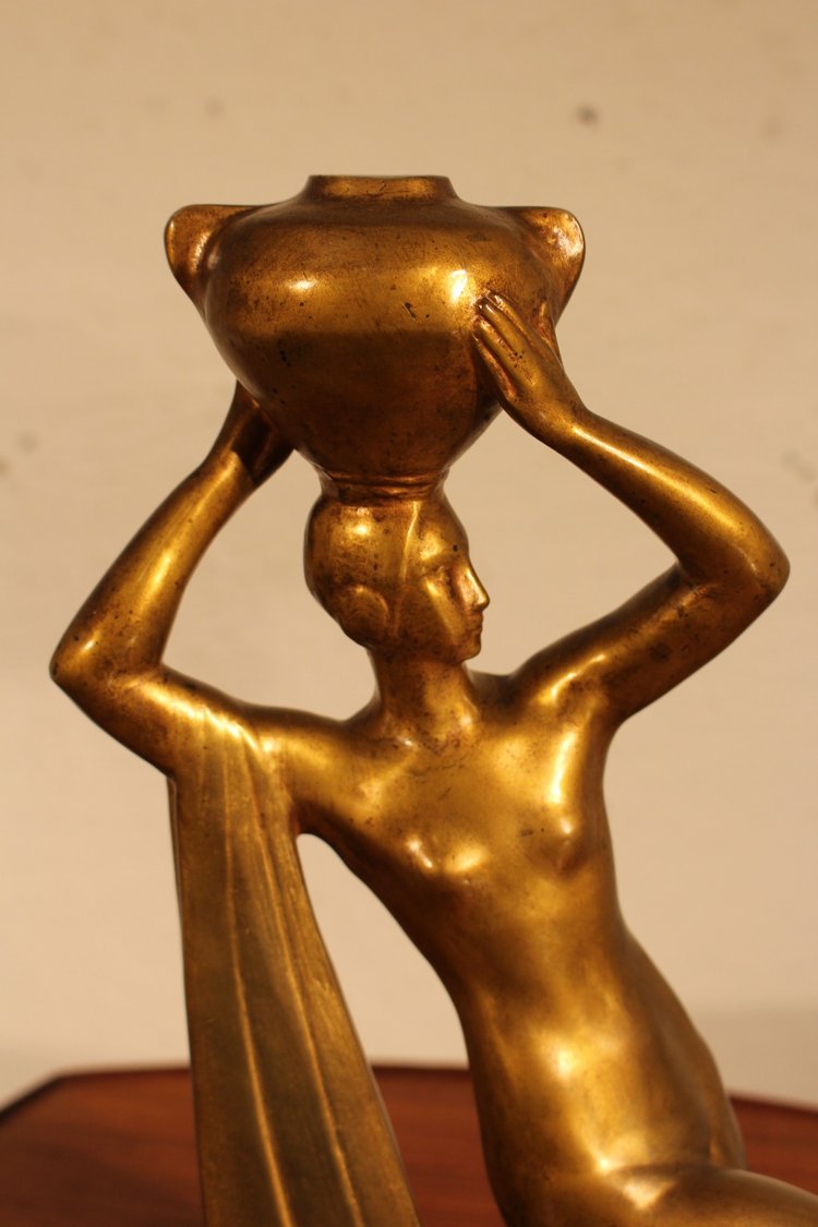 Art-Deco-Skulptur von Raoul Lamourdedieu