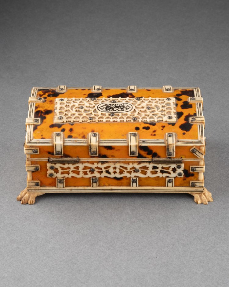 Small Box in Tortoiseshell and Bone, 19th Century