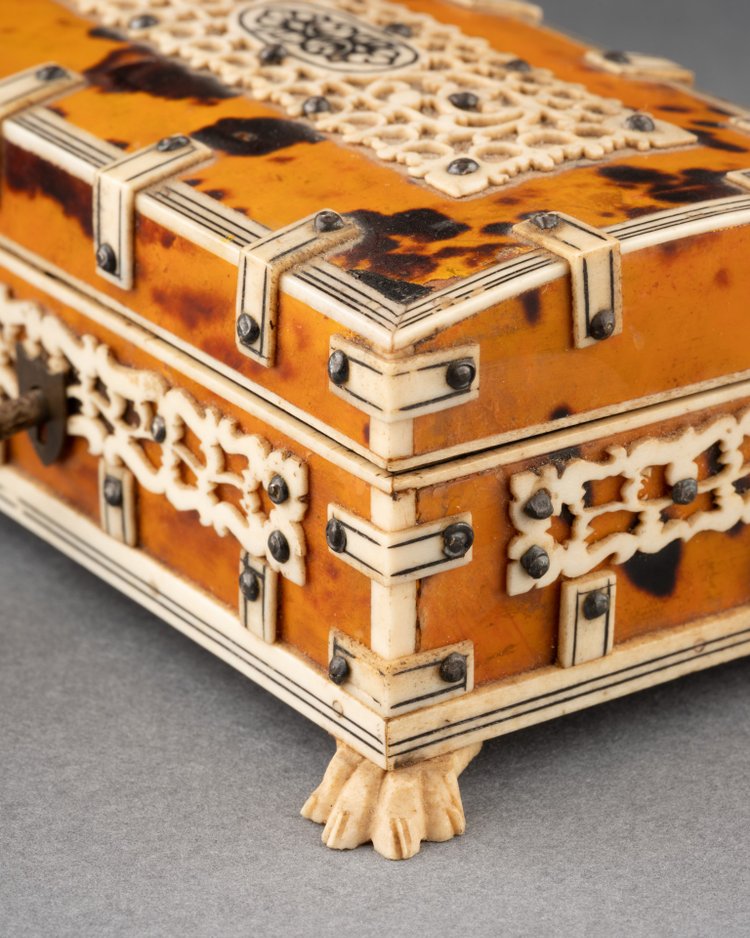 Small Box in Tortoiseshell and Bone, 19th Century