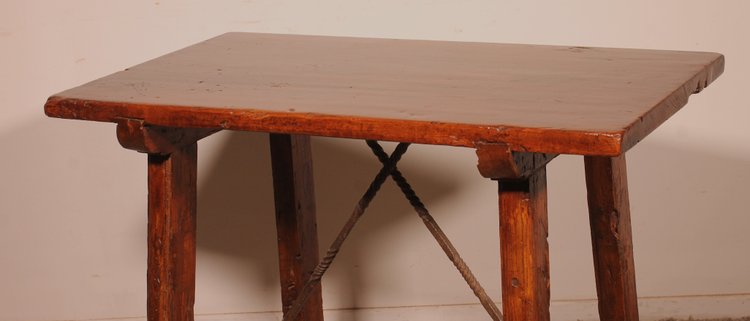 Small Spanish Walnut Table - 17th Century