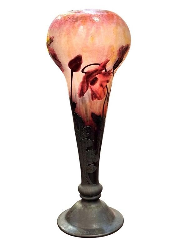 Daum Nancy Grand Vase "Pavots"