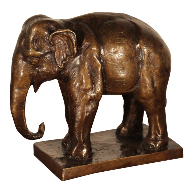 Éléphant en bronze 1930