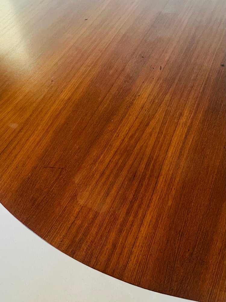 Table et  chaises de salle à manger en bois et métal, Italie années 60